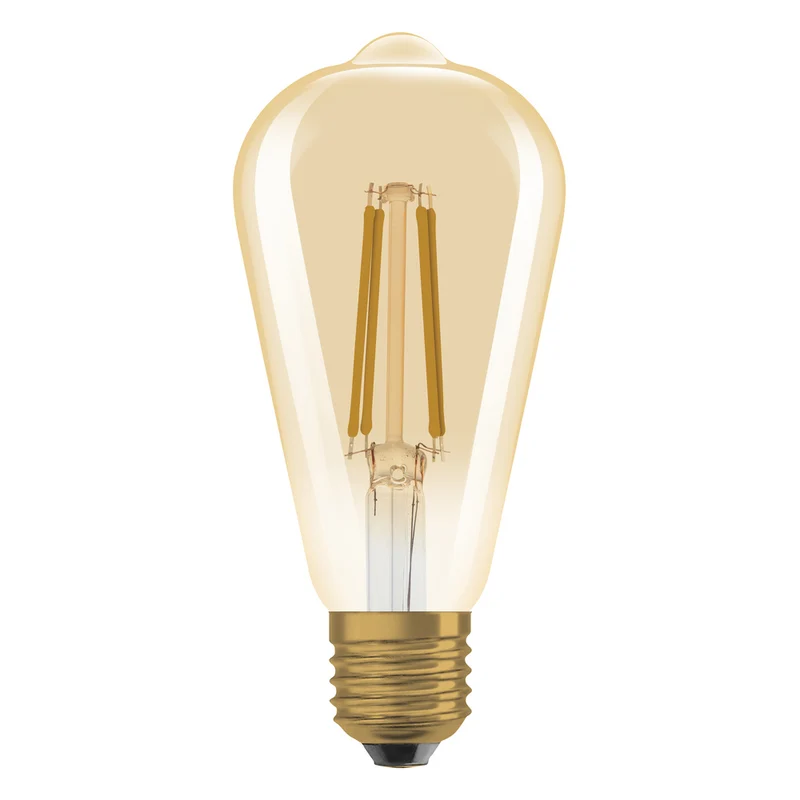 OSRAM VINTAGE 1906® LED Lampe LED CLASSIC EDISON DIM 7.2W 824 Gold E27, 806 lm, 2400 K, Comfort warm white