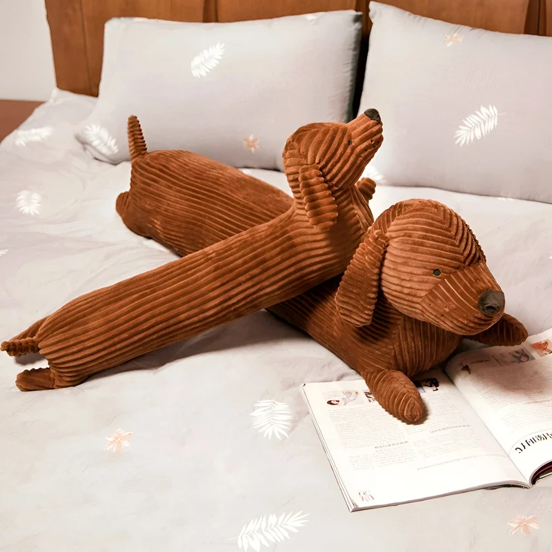 Dachshund Plush Cushion With Ergonomic Neck And Back Support Euroselle