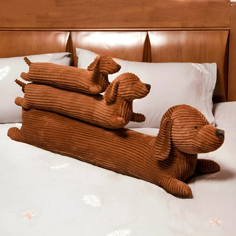 Dachshund Plush Cushion With Ergonomic Neck And Back Support Euroselle