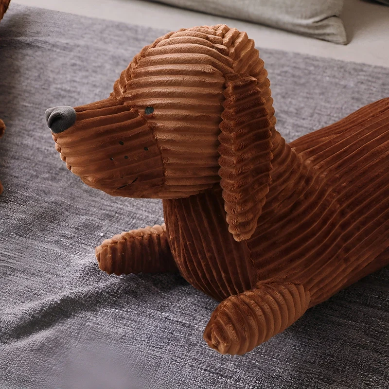 Dachshund Plush Cushion With Ergonomic Neck And Back Support Euroselle
