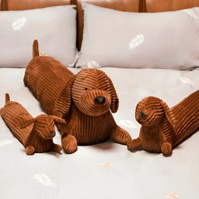Dachshund Plush Cushion With Ergonomic Neck And Back Support Euroselle