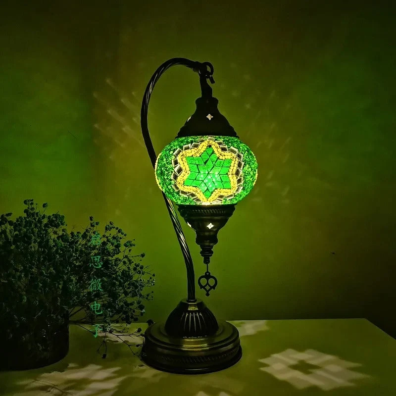 Euroselle Turkish Mosaic Table Lamp Handcrafted Elegance For Your Home