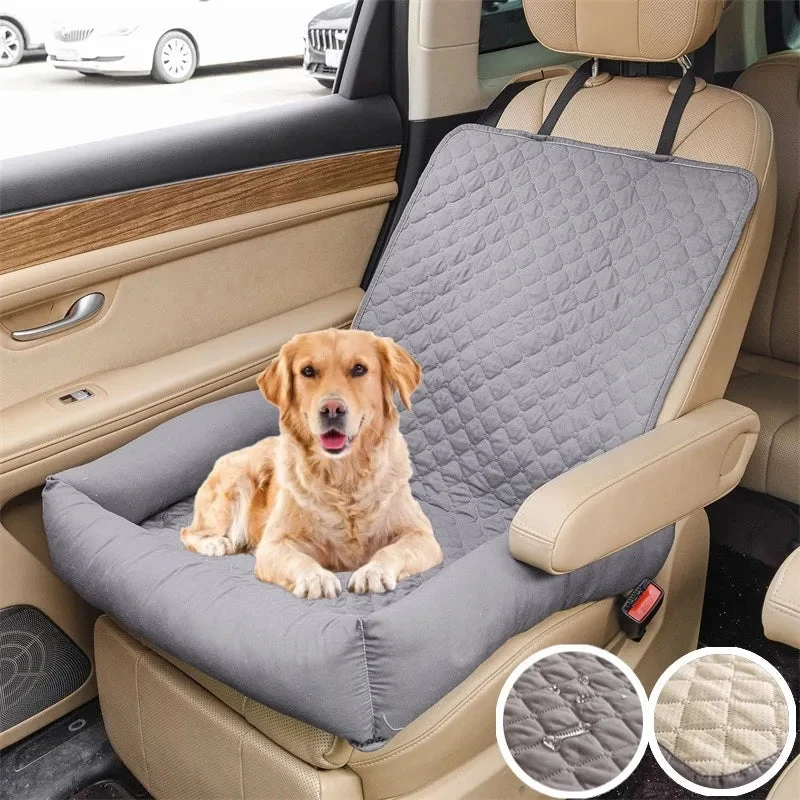 Waterproof Dog Car Seat Cover Back Seat Protector And Travel Bed Euroselle