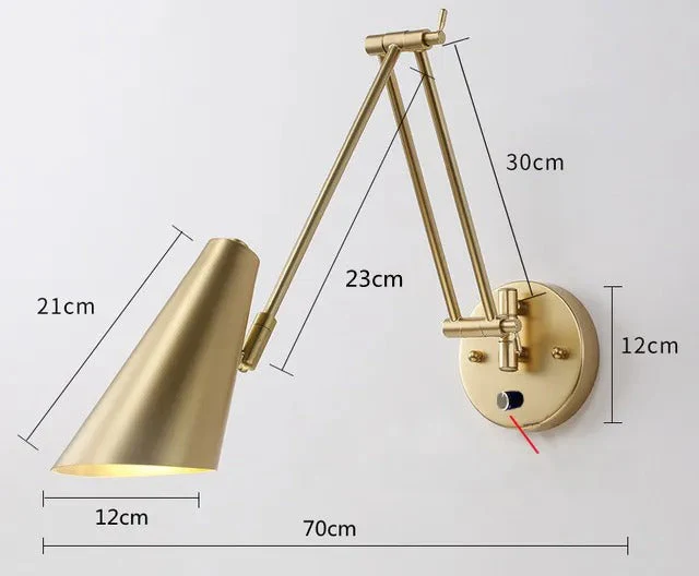 ÉtudeLum Dimmable LED Wall Lamp For Office Or Bedroom By Euroselle