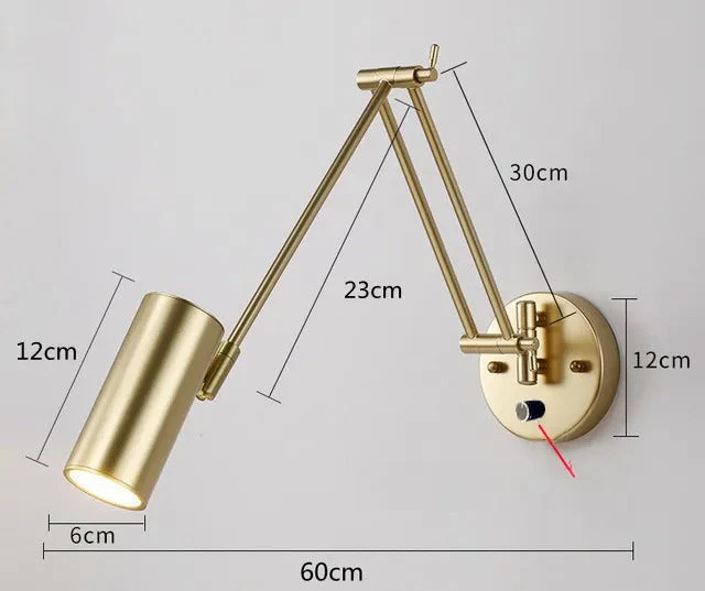 ÉtudeLum Dimmable LED Wall Lamp For Office Or Bedroom By Euroselle
