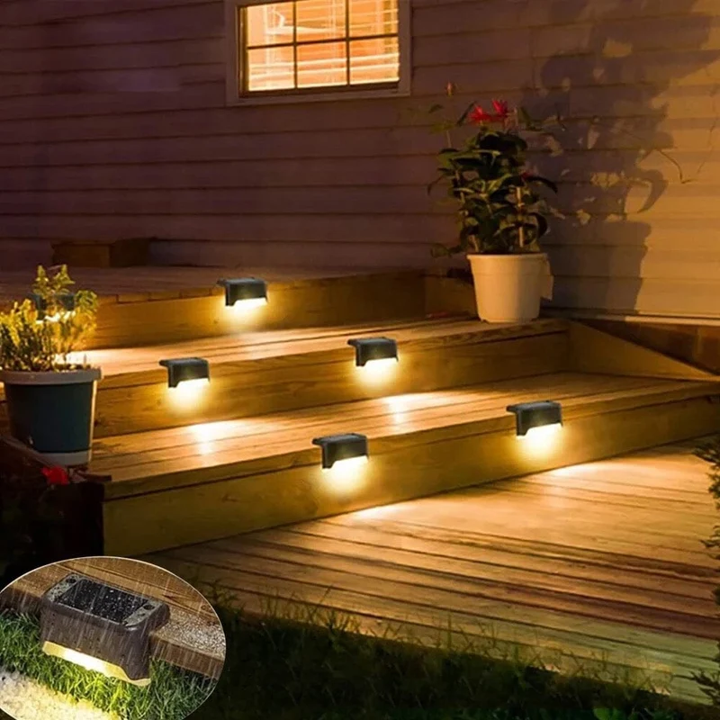 Euroselle LED Solar Staircase Lights for Outdoor Steps
