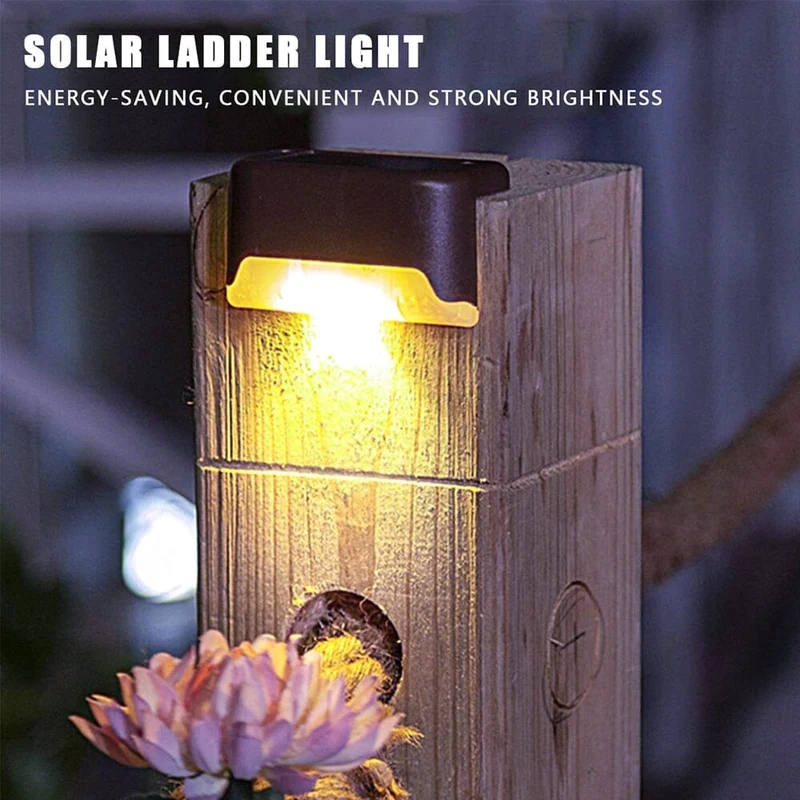 Euroselle LED Solar Staircase Lights for Outdoor Steps