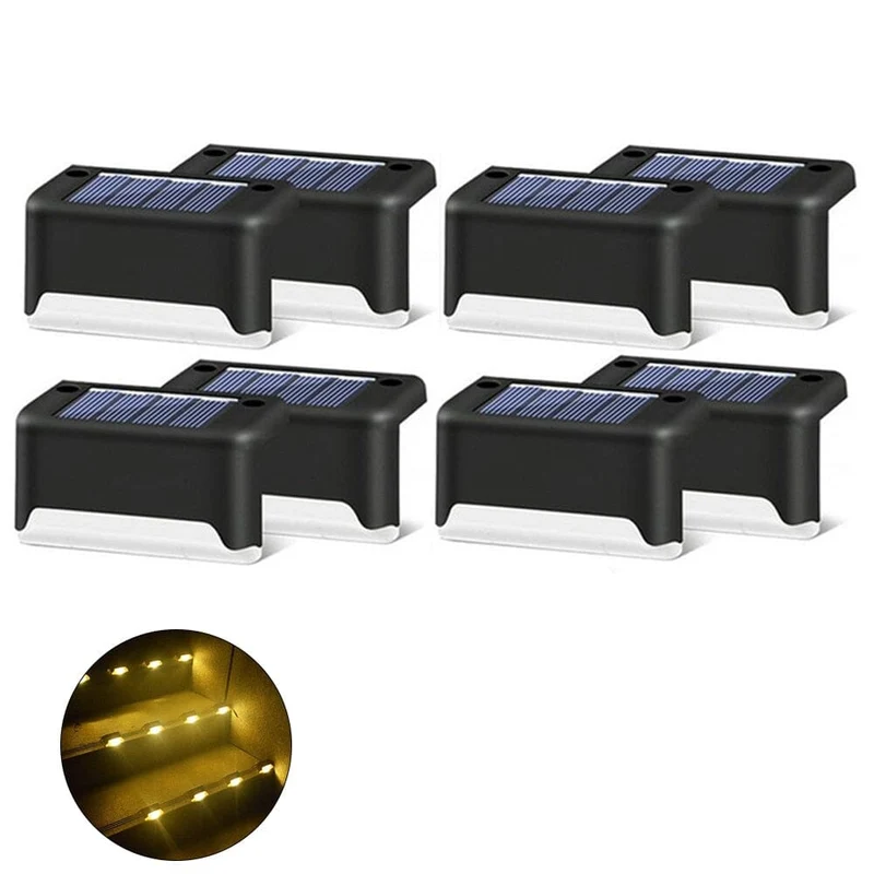 Euroselle LED Solar Staircase Lights for Outdoor Steps