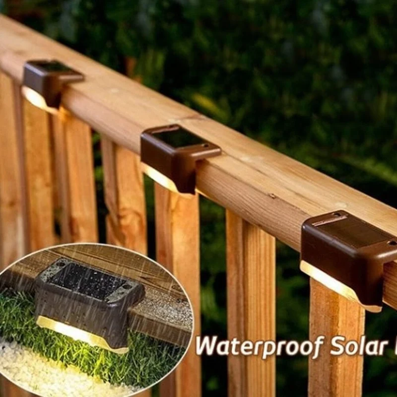 Euroselle LED Solar Staircase Lights for Outdoor Steps