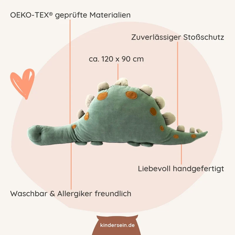 Spielkissen Stego der Dinosaurier