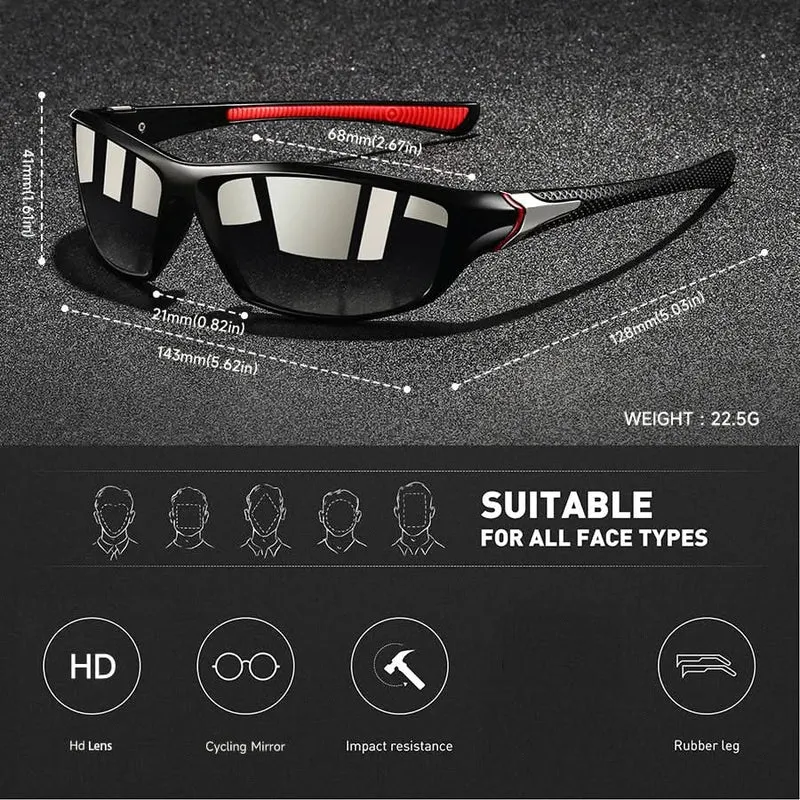 Euroselle Polarized Sport Sunglasses With UV400 Protection