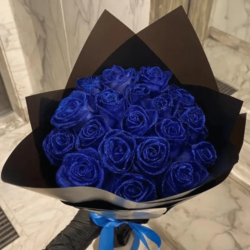 Glamrose Glitter Rose Artificial Decor for Timeless Home Luxury Euroselle