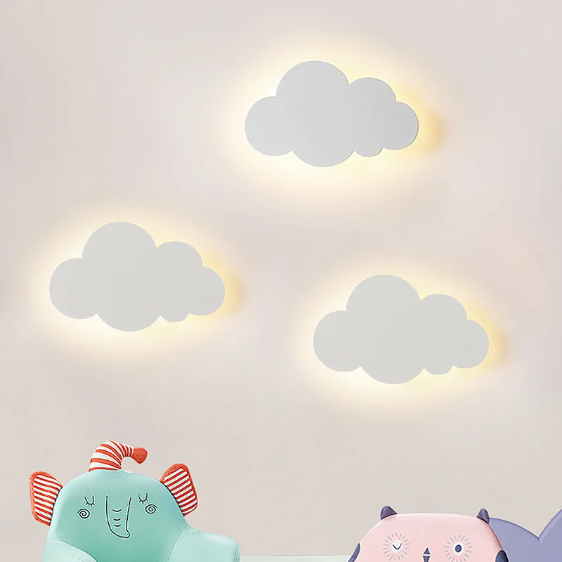 Dimmable Cloud Wall Light For Baby Room By Euroselle