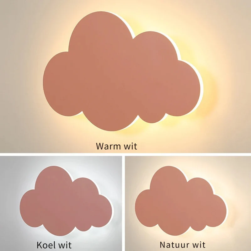 Dimmable Cloud Wall Light For Baby Room By Euroselle