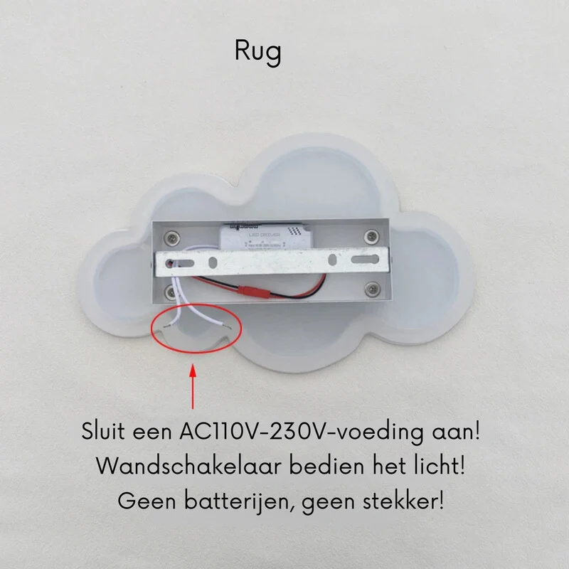Dimmable Cloud Wall Light For Baby Room By Euroselle