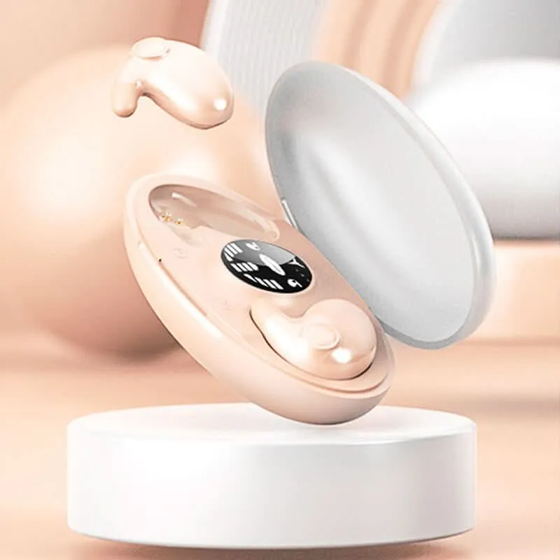 Euroselle Ultra-Light Invisible Bluetooth Earbuds With Active Noise Cancellation For Sleep Comfort