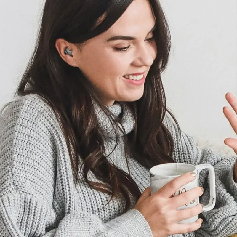 Euroselle Ultra-Light Invisible Bluetooth Earbuds With Active Noise Cancellation For Sleep Comfort