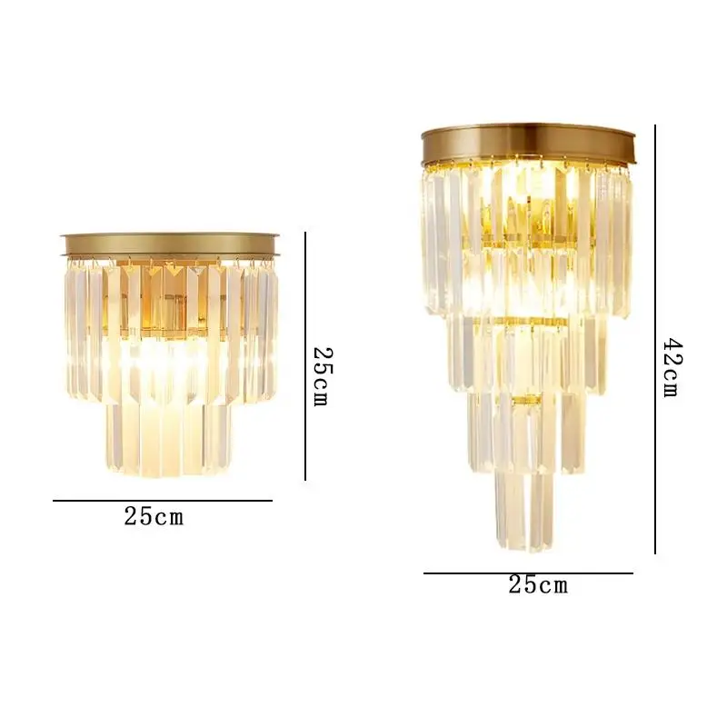 RoyalCrystal Crystal Wall Light From Euroselle Collection