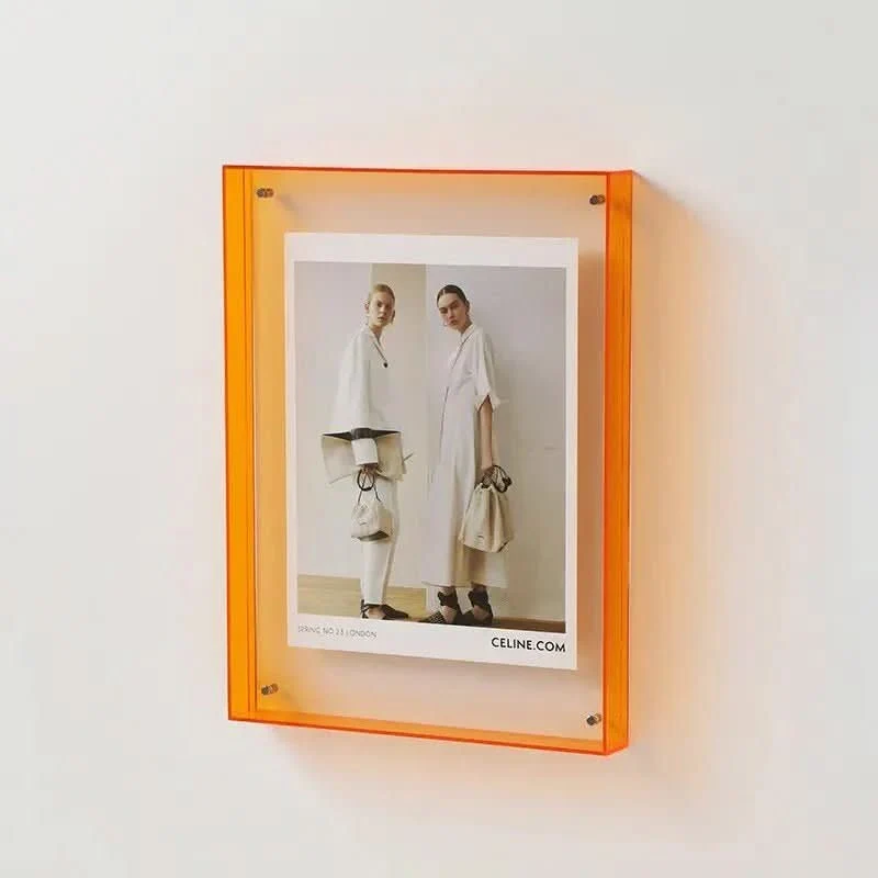 Euroselle Colorful Transparent Acrylic Photo Frame
