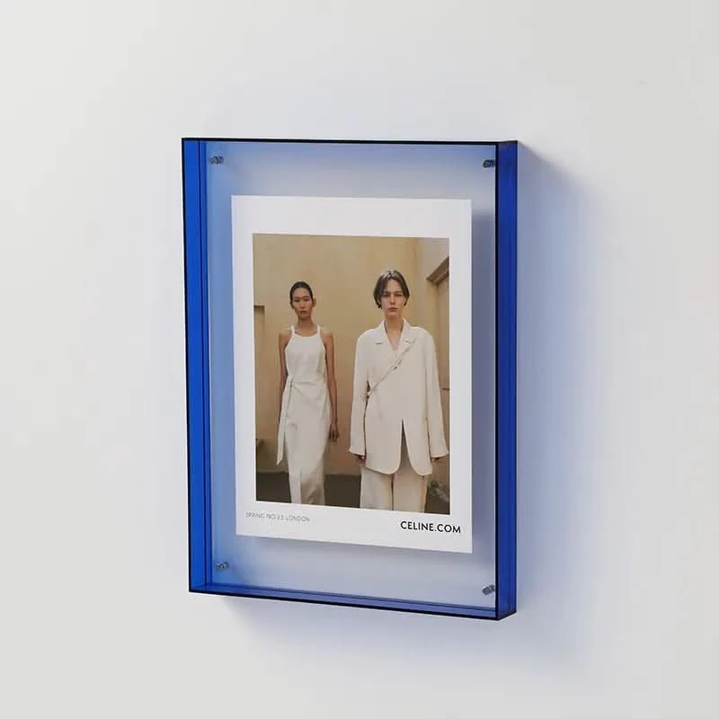 Euroselle Colorful Transparent Acrylic Photo Frame