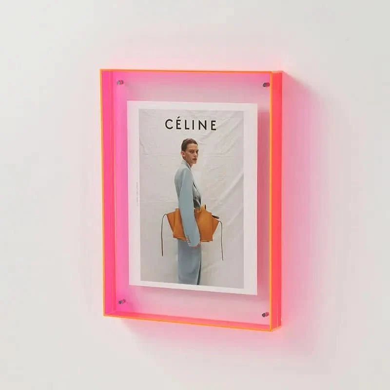 Euroselle Colorful Transparent Acrylic Photo Frame