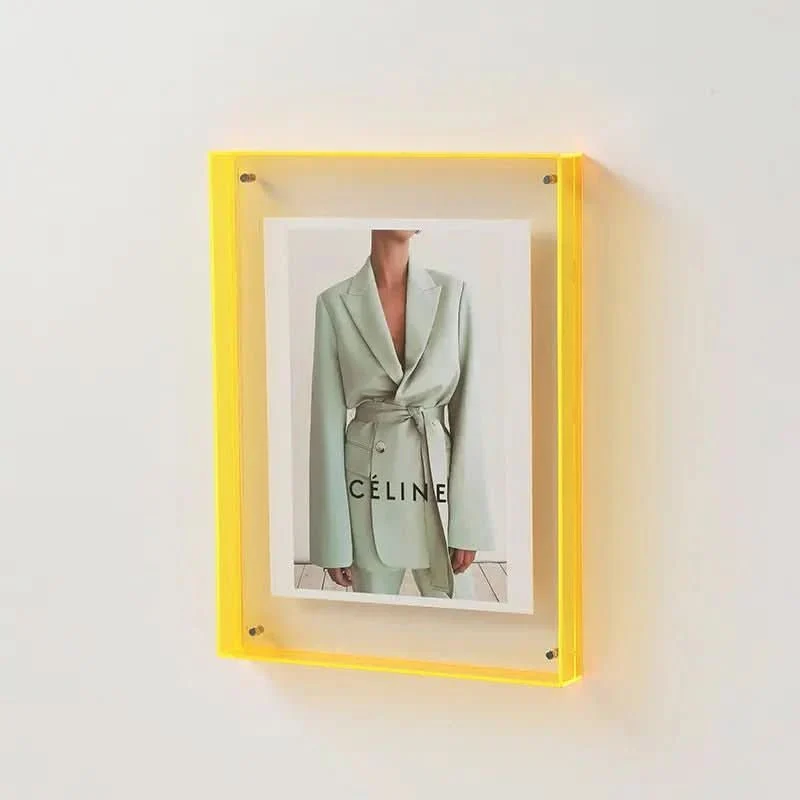 Euroselle Colorful Transparent Acrylic Photo Frame