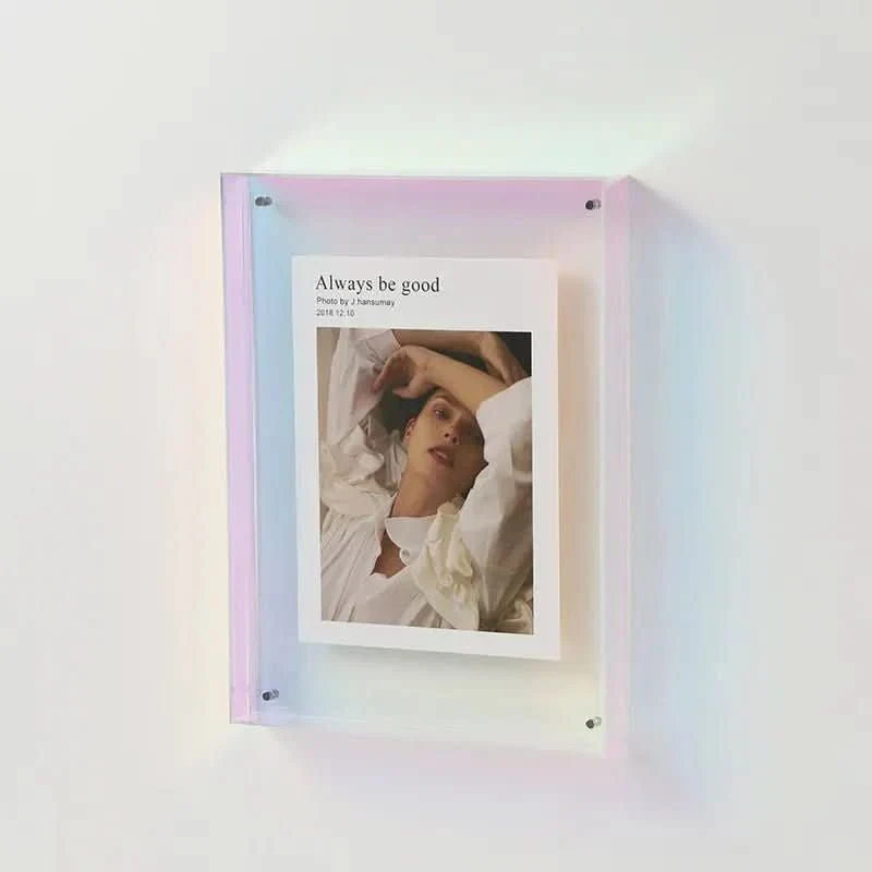 Euroselle Colorful Transparent Acrylic Photo Frame