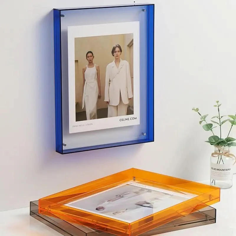 Euroselle Colorful Transparent Acrylic Photo Frame