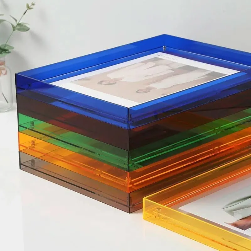 Euroselle Colorful Transparent Acrylic Photo Frame