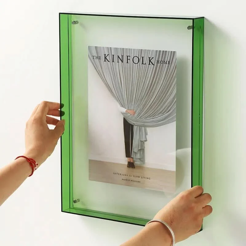 Euroselle Colorful Transparent Acrylic Photo Frame
