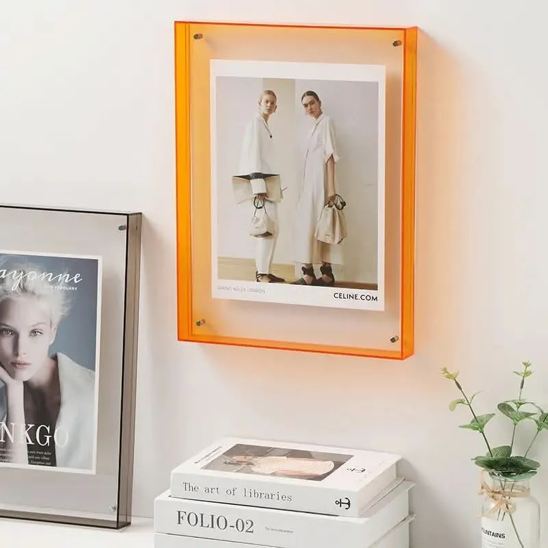 Euroselle Colorful Transparent Acrylic Photo Frame