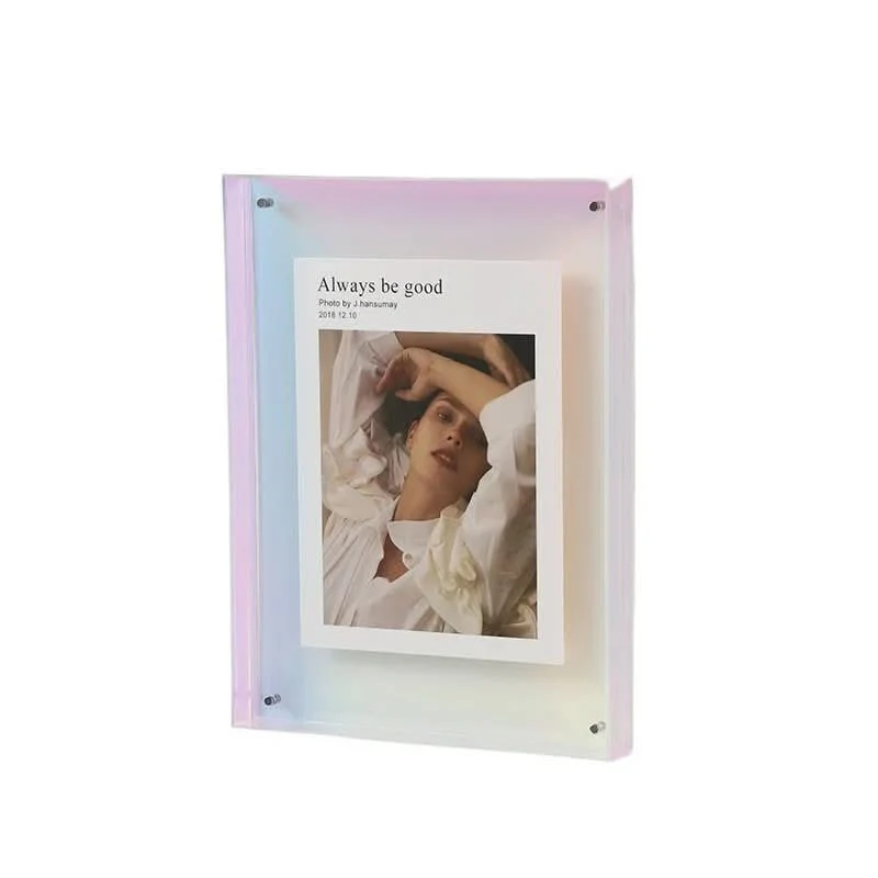 Euroselle Colorful Transparent Acrylic Photo Frame