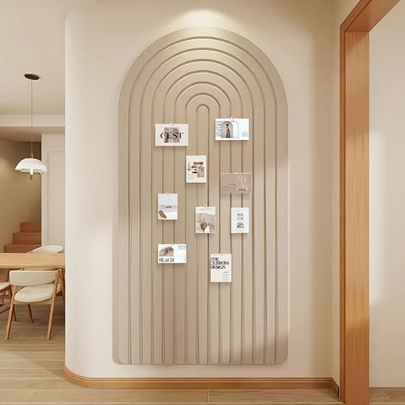 Euroselle Curved Felt Organizer Pinboard For Modern Wall Decor