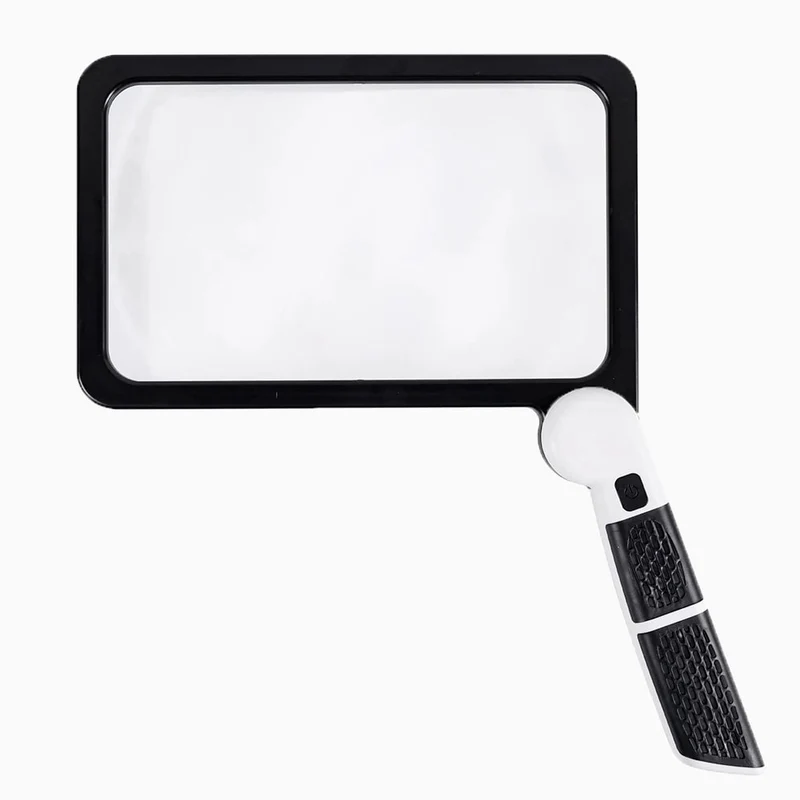 Euroselle 5X LED Illuminated Handheld Magnifier For Clear Reading