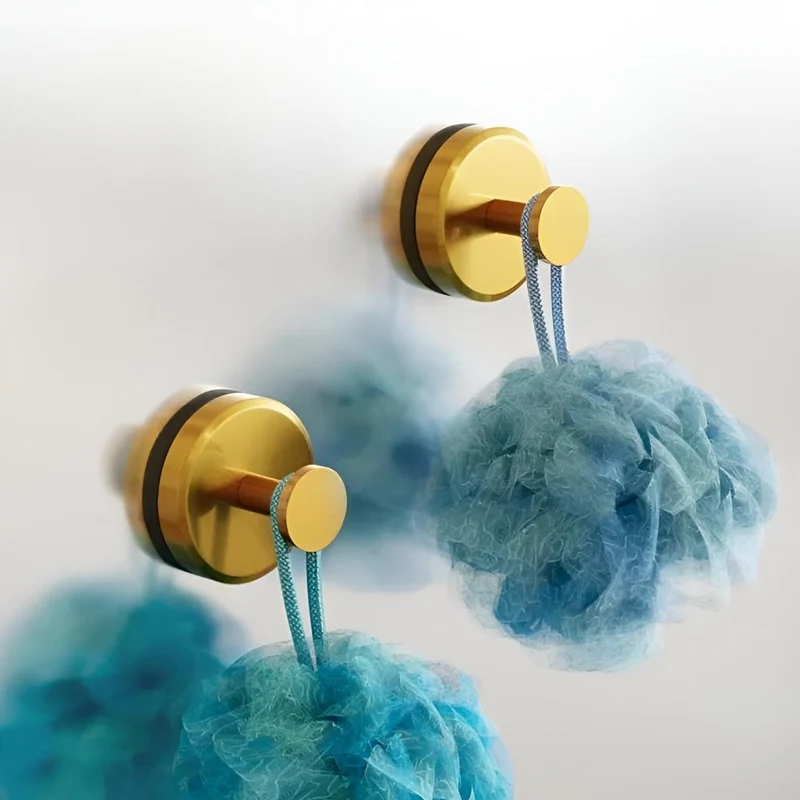 Euroselle Vacuum-Seal Stainless Steel Shower Hooks
