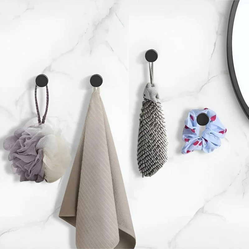 Euroselle Vacuum-Seal Stainless Steel Shower Hooks