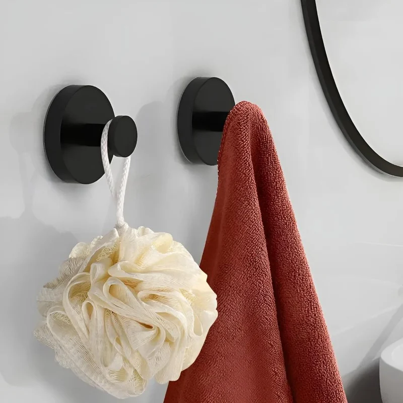 Euroselle Vacuum-Seal Stainless Steel Shower Hooks