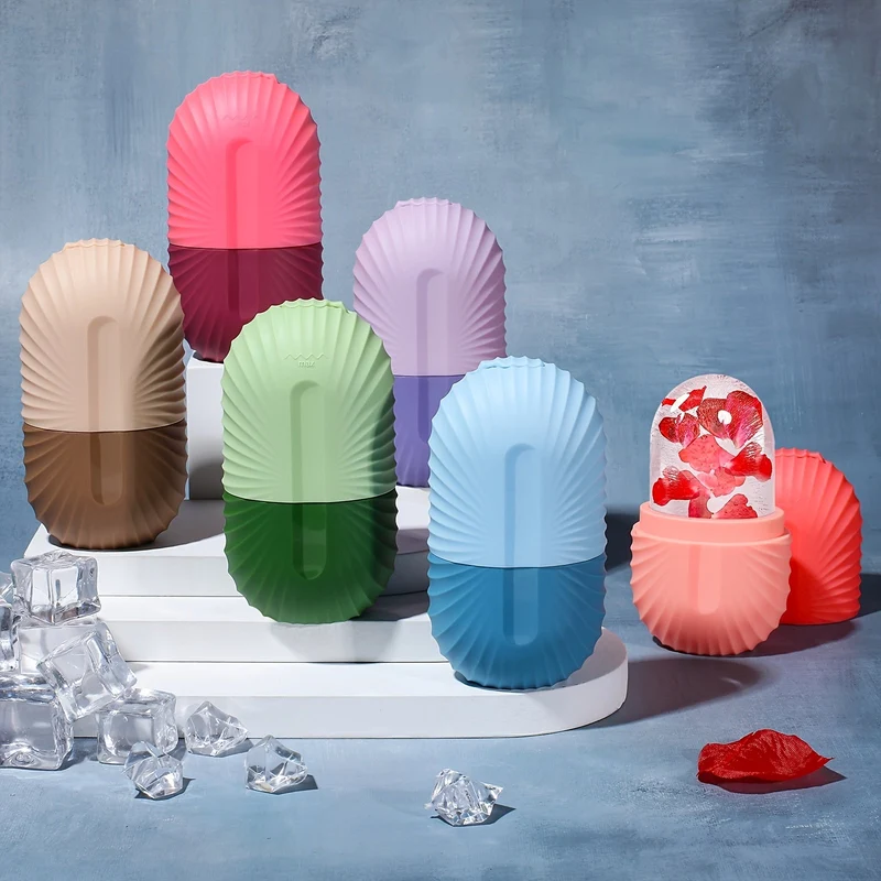 Euroselle Reusable Face Roller With Ice Mold Cube For Refreshing Massage