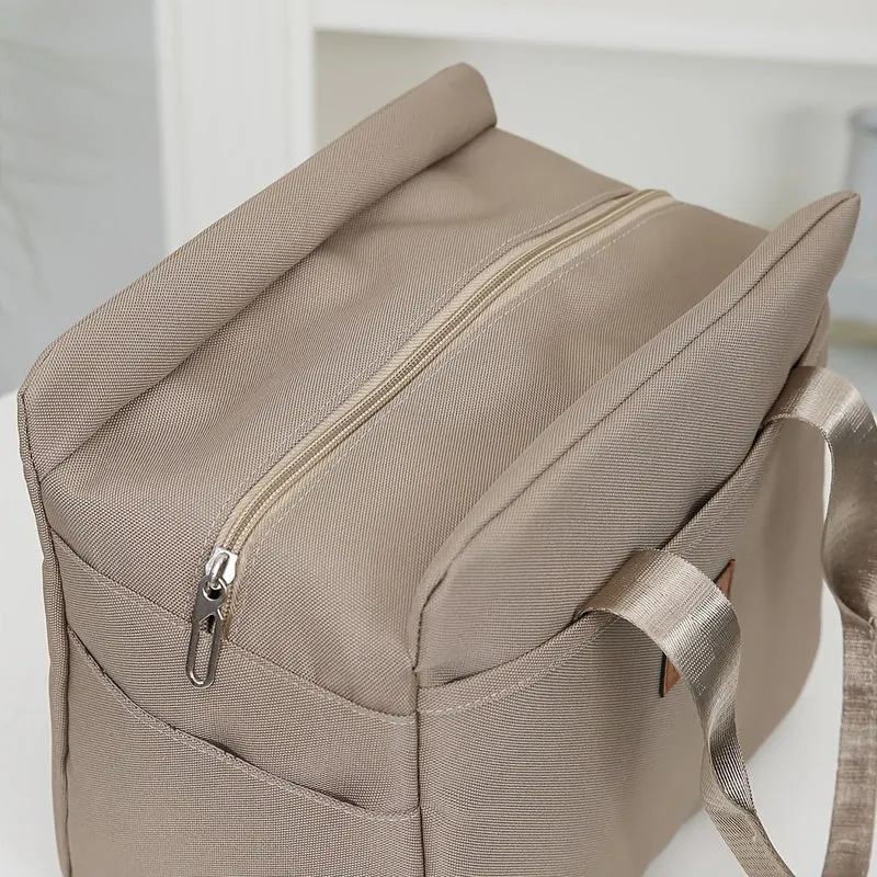 Euroselle Square Zipper Lunch Box With Durable Aluminum Foil Lining