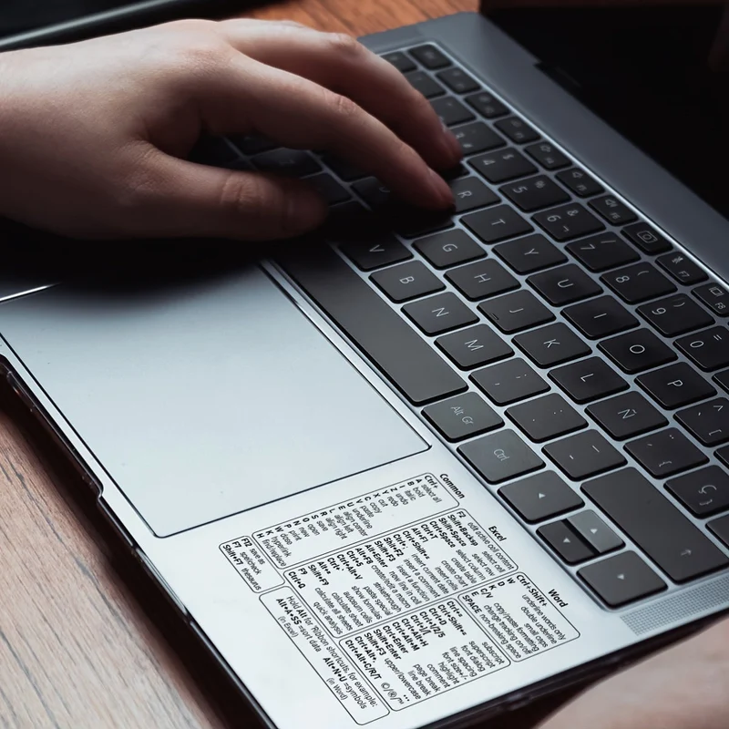 Euroselle Transparent PVC Keyboard Shortcut Overlay for Excel, Word and Windows Quick Reference