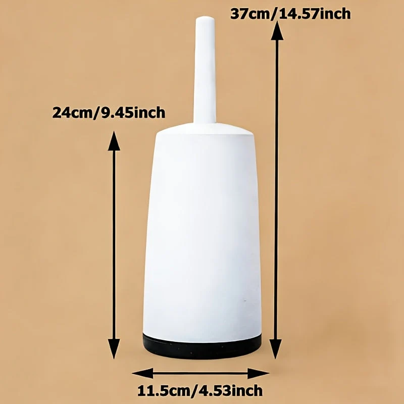Euroselle European Style Toilet Brush Set With Storage Bin