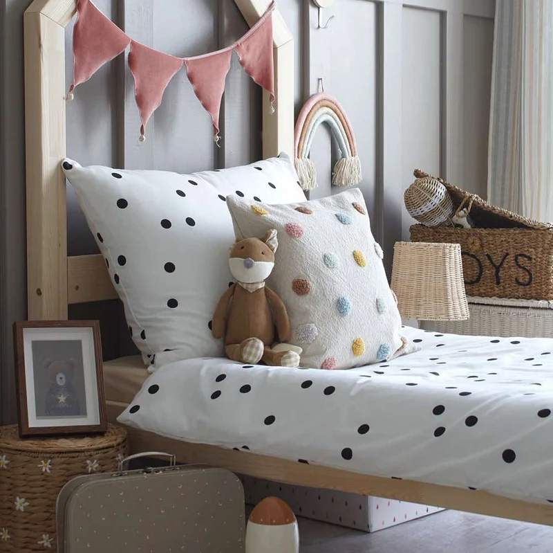 Polka Dots Bettwäsche Set aus Baumwolle