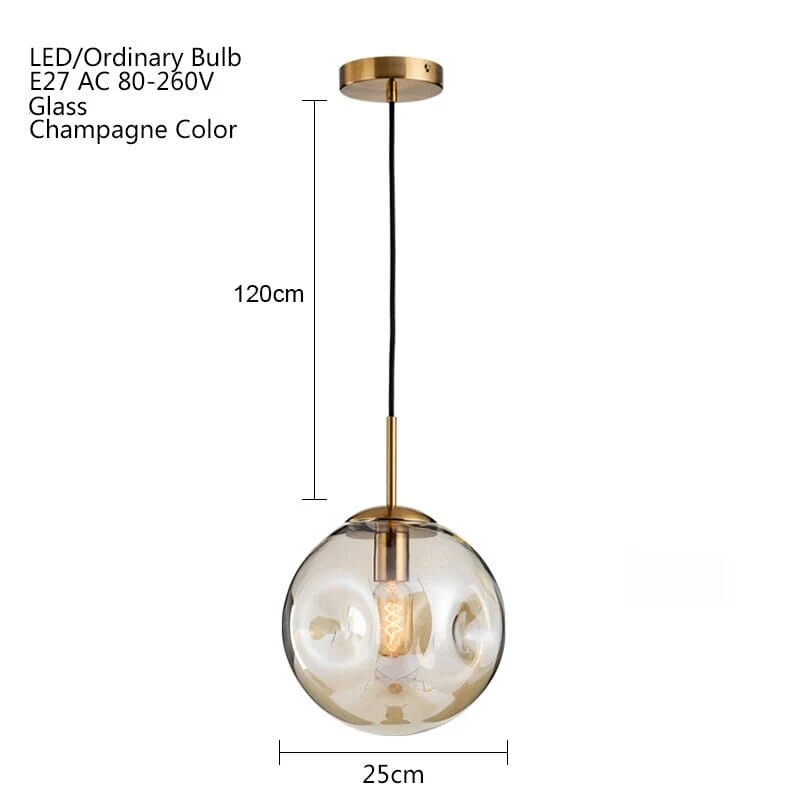 Euroselle Serene Lights Modern Glass Pendant Light