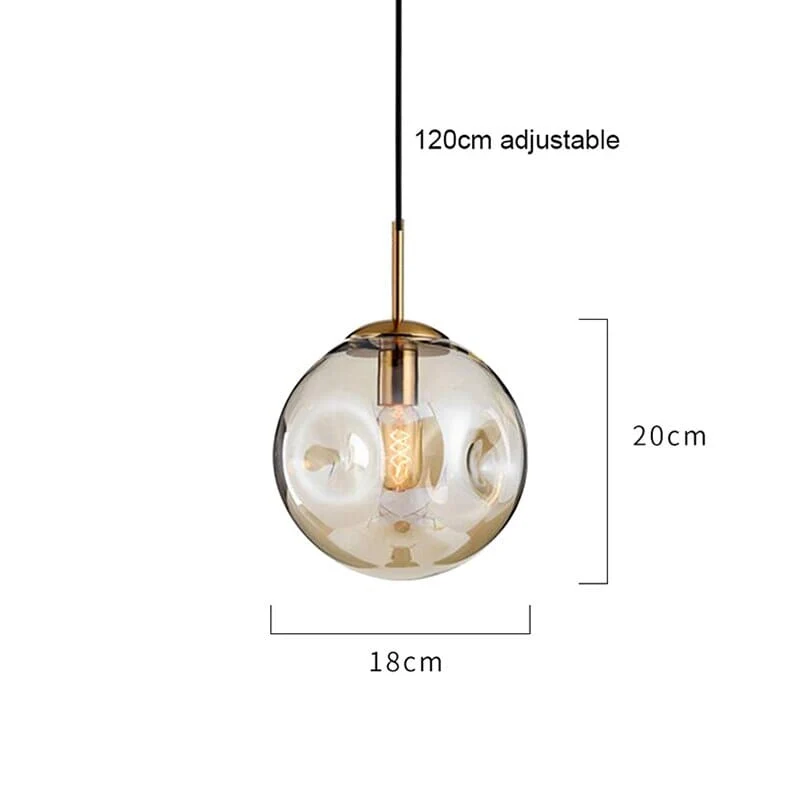 Euroselle Serene Lights Modern Glass Pendant Light