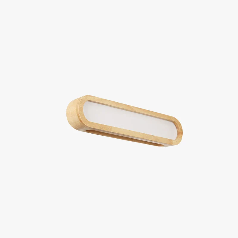 Euroselle Nordic Wooden LED Wall Light for Cozy Bedroom Ambience