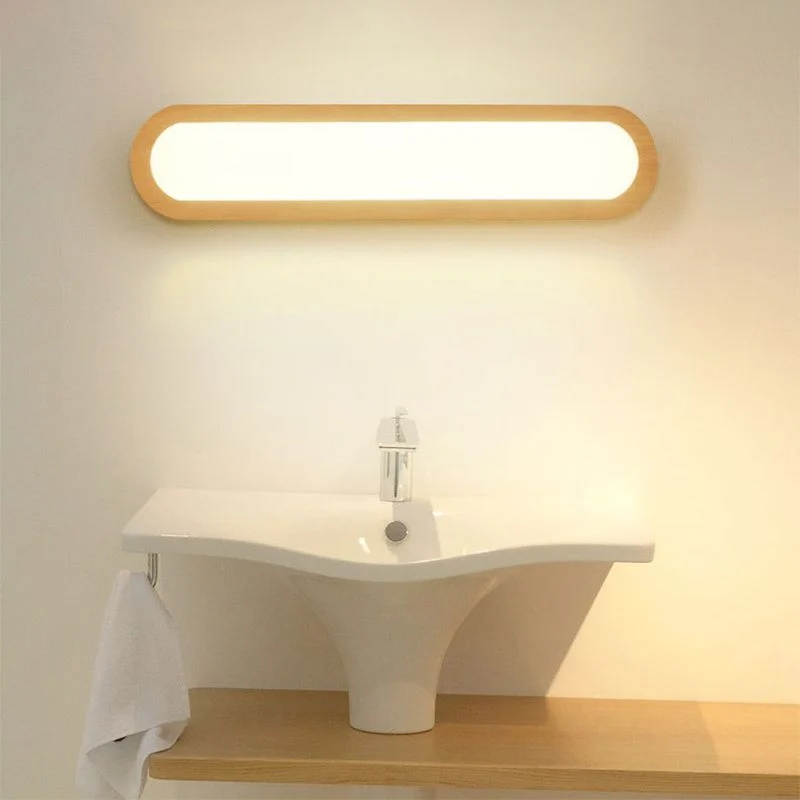 Euroselle Nordic Wooden LED Wall Light for Cozy Bedroom Ambience