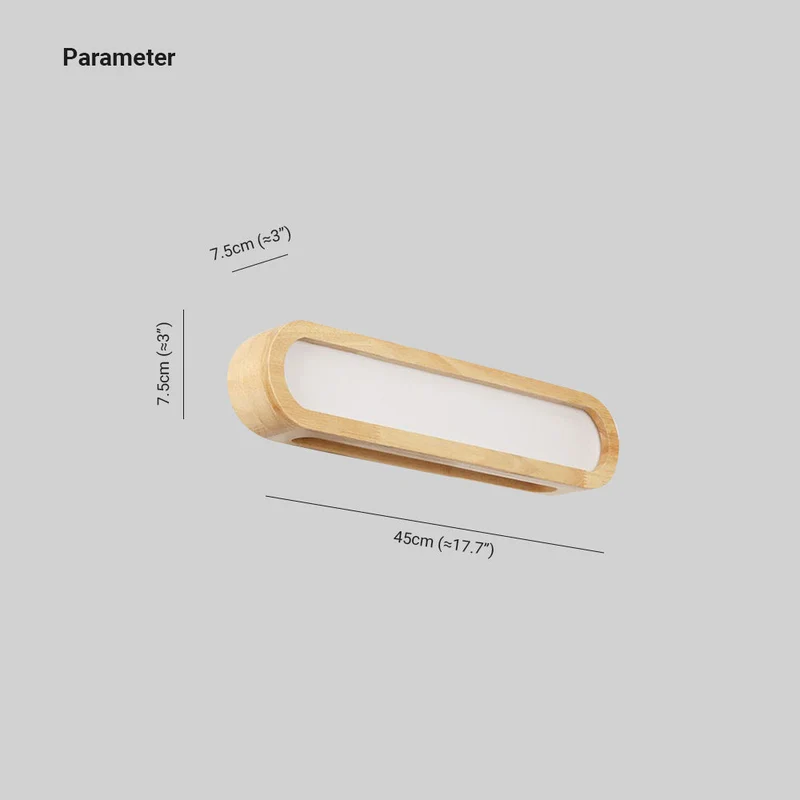 Euroselle Nordic Wooden LED Wall Light for Cozy Bedroom Ambience