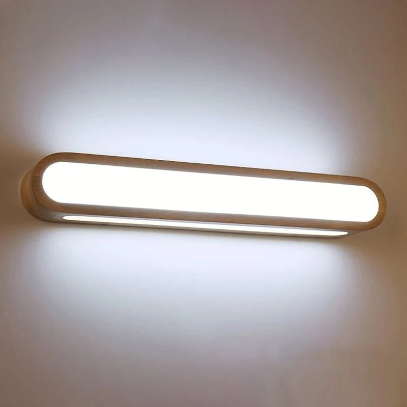 Euroselle Nordic Wooden LED Wall Light for Cozy Bedroom Ambience