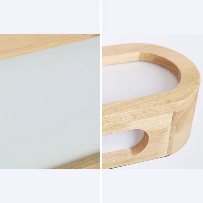 Euroselle Nordic Wooden LED Wall Light for Cozy Bedroom Ambience