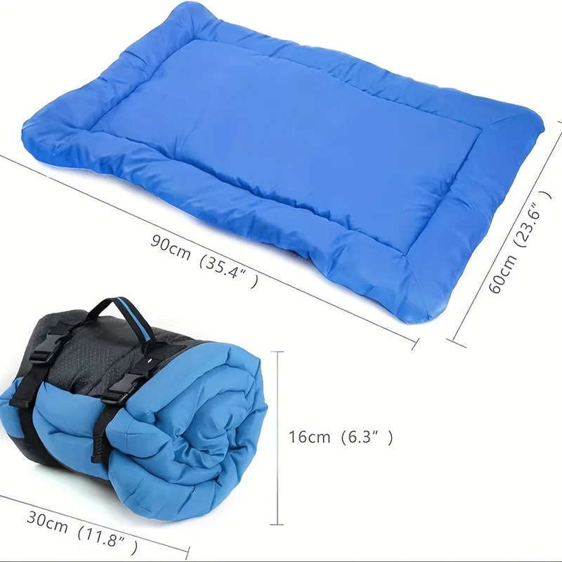 Euroselle Foldable Waterproof Dog Mat For Hiking And Travel 90x60cm